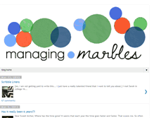 Tablet Screenshot of managingmarbles.com